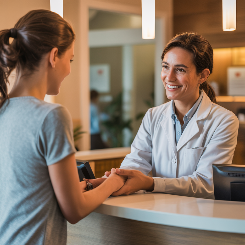Chiropractor providing personalized service to patient